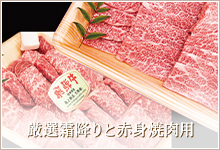 厳選霜降りと赤身焼肉用